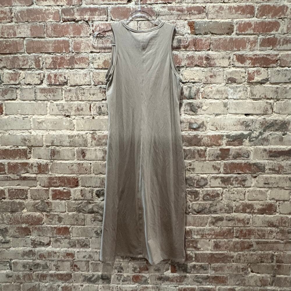 Athleta Essential Midi Dress Brown Tan‎ Sleeveless Small - Picture 4 of 5